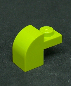 Lego kostička speciální 1 x 2 x 1 1/3 - světle zelená - lime