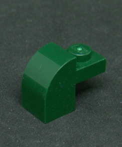 Lego kostička speciální 1 x 2 x 1 1/3 - tmavě zelená