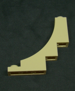 Lego oblouk 1 x 5 x 4 Inverted - béžový