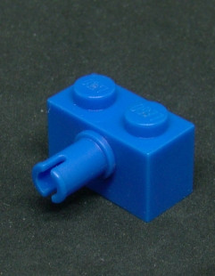 Lego kostička s pinem modrá 1x2