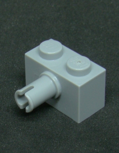 Lego kostička s pinem světle šedá - light bluish gray 1x2 