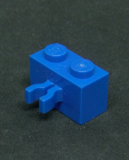 Lego kostička s klipem 1x2 - modrá