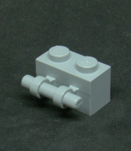 Lego kostička speciální 1x2 - světle šedá - light bluish gray