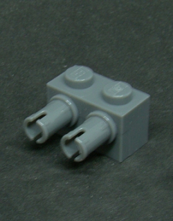 Lego kostička speciální 1x2 - tmavě šedá - dark bluish gray