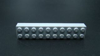 Lego kostička 2x10 světle šedá - light bluish gray