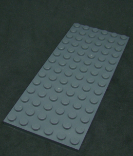 Lego destička 6x14 - tmavě šedá - dark bluish gray