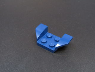 Lego blatník s křídly tmavě modrý 2x4