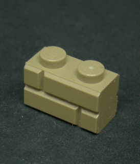 Lego kostička speciální - cihla - tmavě béžová