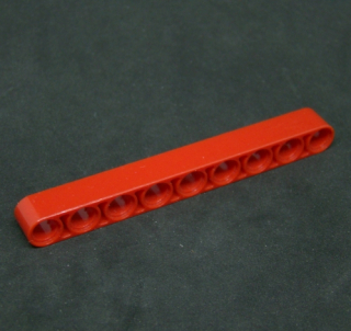 Lego technic rameno 1x9 červené