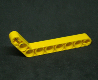 Lego Technic rameno ohnuté 1x9 (7-3) - žluté