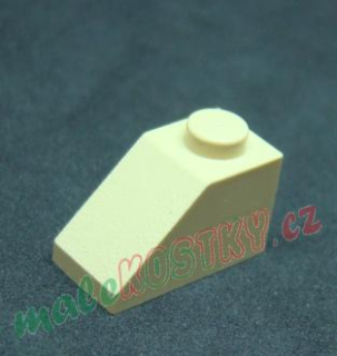 Lego šikmá kostka 45° 2x1 béžová