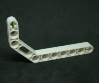 Lego Technic rameno ohnuté 1x11,5 - bílé
