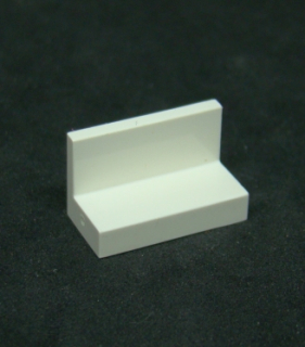 Lego destička - panel speciální - 1x2x1 - bílý
