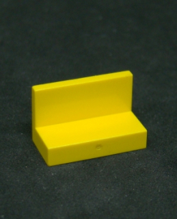 Lego destička - panel speciální 1x2x1 - žlutý