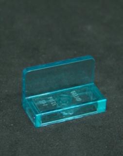 Lego destička - panel speciální 1x2x1 - průhledný světle modrý