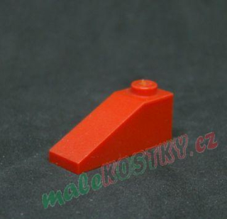 Lego šikmá kostka 33° 3x1 červená