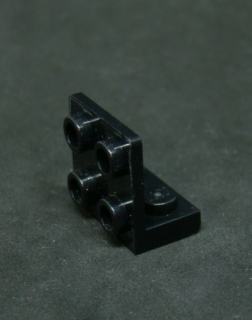 Lego destička speciální rohová 1x2 2x2 - inverted - černá