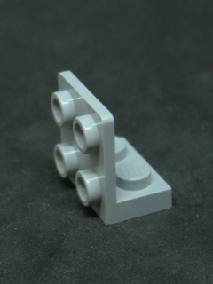 Lego destička speciální rohová 1x2 2x2 - inverted - světle šedá - light bluish gray