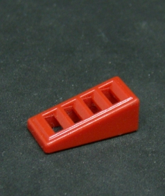 Lego destička speciální šikmá 18 2 x 1 x 2/3 - červená