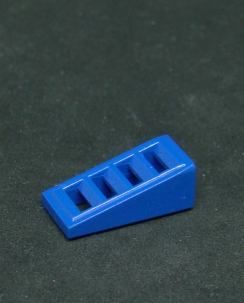 Lego destička speciální šikmá 18 2 x 1 x 2/3 - modrá