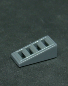 Lego destička speciální šikmá 18 2 x 1 x 2/3 - tmavě šedá - dark bluish gray