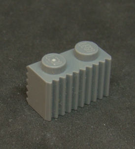 Lego kostička speciální 1x2 - tmavě šedá - dark bluish gray