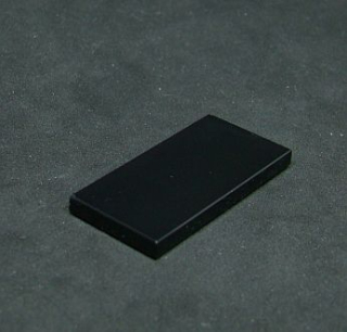 Lego destička hladká 2x4 - černá