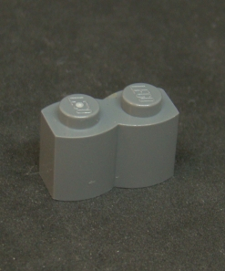 Lego kostička 1x2 - tmavě šedá - dark bluish gray
