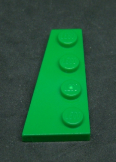 Lego destička klín 4x2 levá zelená
