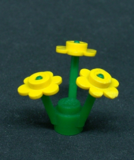 Lego kytka - žluté květy