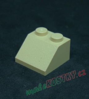 Lego šikmá kostka 45° 2x2 béžová