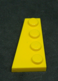 Lego destička klín 4x2 levá žlutá