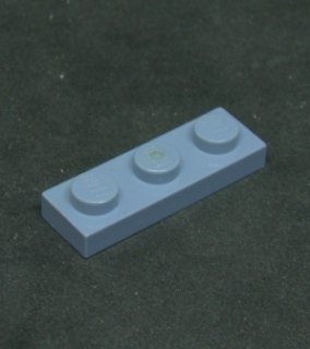 Lego destička 1x3 sand blue