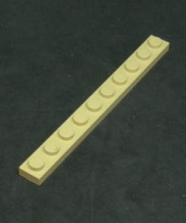Lego destička 1x10 béžová