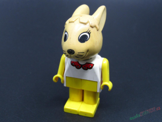 Lego Fabuland postavička - Bunny - ZAŽLOUTLÁ HLAVA