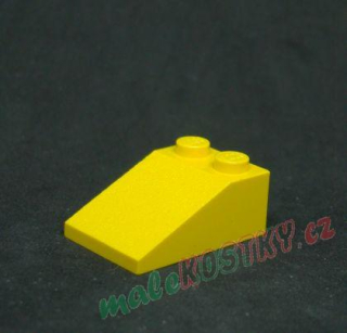 Lego šikmá kostka 33° 3x2 žlutá