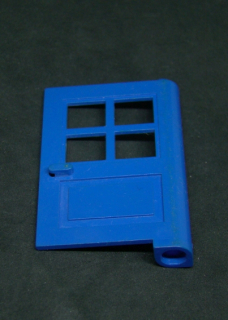 Lego dveře 1x4x5 s okny - modré