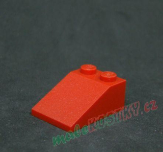 Lego šikmá kostka 33° 3x2 červená