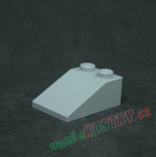 Lego šikmá kostka 33° 3x2 světle šedá - light bluish gray
