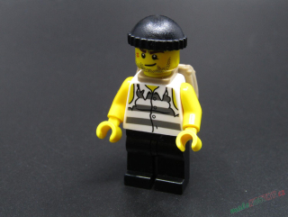 Lego figurka vězeň s vakem - PRASKLÉ RUCE