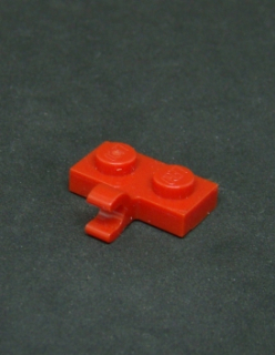 Lego destička speciální 1x2 - červená
