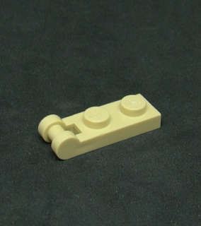 Lego destička speciální 1x2 - béžová