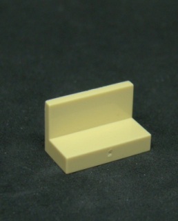 Lego destička - panel speciální 1x2x1 - béžový