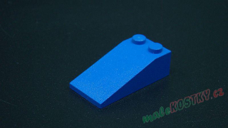 Lego šikmá kostka 18 4x2 modrá