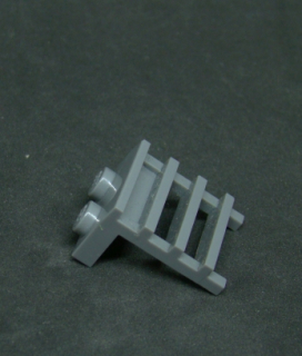 Lego destička speciální - žebřík - tmavě šedý - dark bluish gray