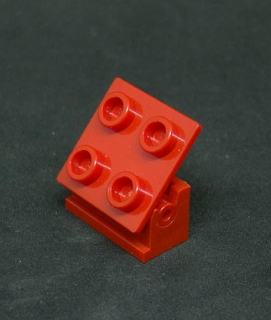 Lego kostička+destička - pant - červená