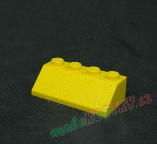 Lego šikmá kostka 45 2x4 žlutá