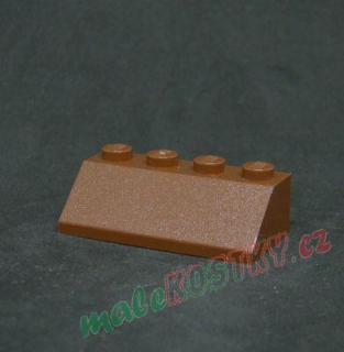 Lego šikmá kostka 45 2x4 hnědá - reddish brown