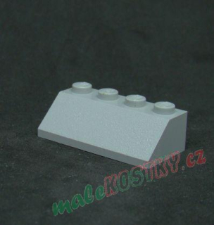 Lego šikmá kostka 45° 2x4 světle šedá - light bluish gray