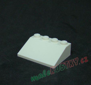 Lego šikmá kostka 33° 3x4 bílá